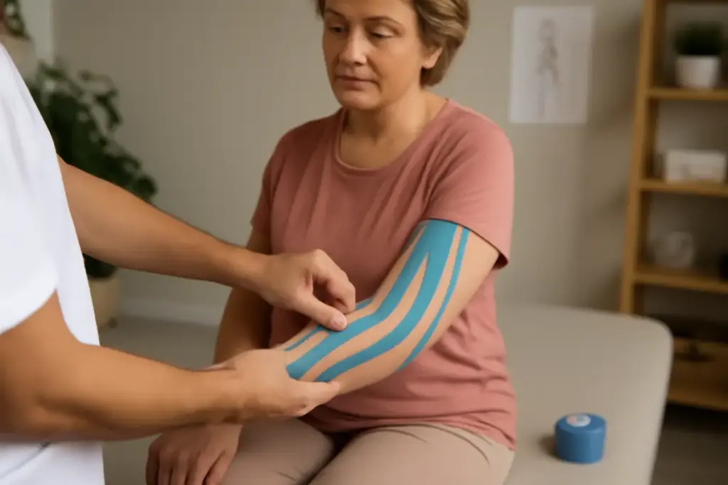 Taping neuromuscolare per il linfedema: come applicarlo correttamente e a chi si rivolge questa terapia