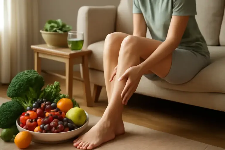 Dieta ricca di antiossidanti e salute linfatica: perché fa la differenza sulla pesantezza alle gambe